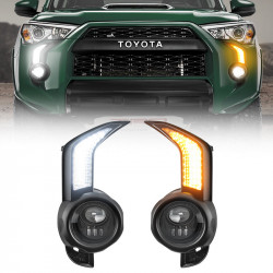 led sequential fog light bezel kit with fog lamp for 2014-later toyota 4runner