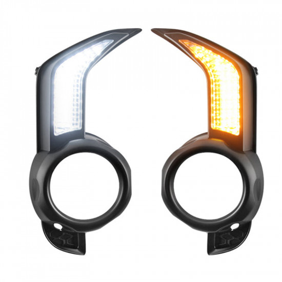 led sequential fog light bezel kit with fog lamp for 2014-later toyota 4runner