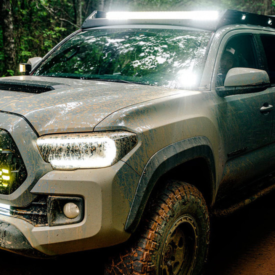 led work lights with mount bracket for 2016-later toyota tacoma