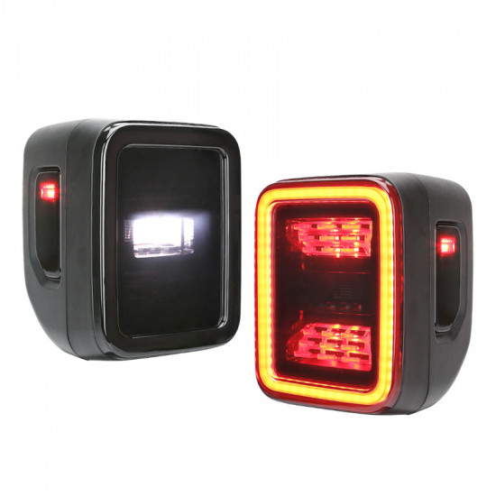 smoked led tail lights for jeep gladiator jt 2020-later