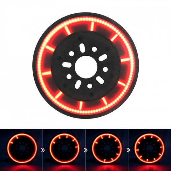 smoked 14" cyclone series 3rd spare tire led brake light for 2018-later jeep wrangler jl