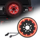 smoked 14" cyclone series 3rd spare tire led brake light for 2018-later jeep wrangler jl