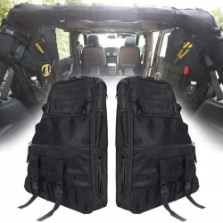 rear roll bar jeep storage bags with with multi-pockets & organizers for 1997-2023 jeep wrangler bag jk jl tj lj