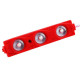 red 8 led rock light pods truck bed lighting kit w/ switch