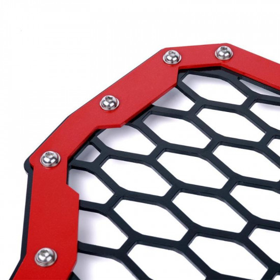 usa only red steel mesh grille for 2017 polaris rzr turbo models