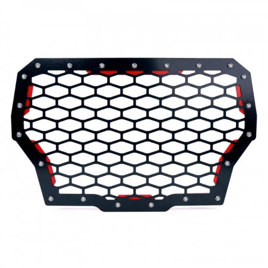 usa only red steel mesh grille for 2017 polaris rzr turbo models