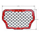 usa only red steel mesh grille for 2017 polaris rzr turbo models