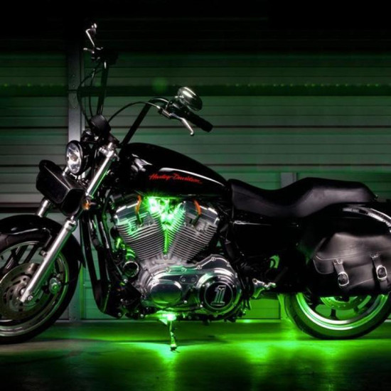 motorcycle rgb flexible neon led light strip kit