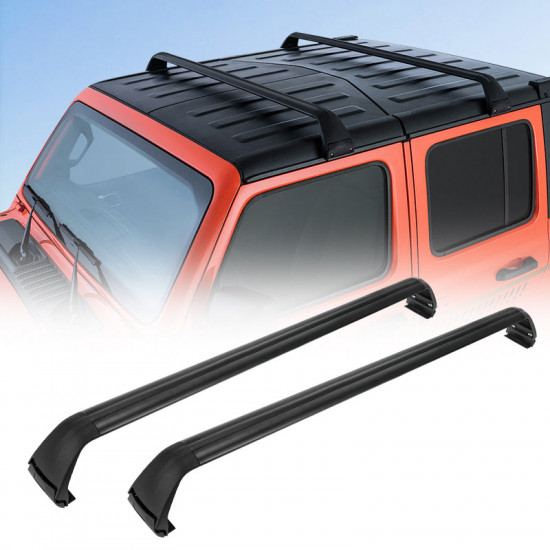 roof rack cross bars kayak cargo carriers for 2007-later jeep wrangler jk jl (hard top)