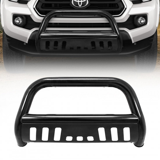 roxmad 3" e-series black bull bar tacoma front bumper for 2016-later toyota tacoma