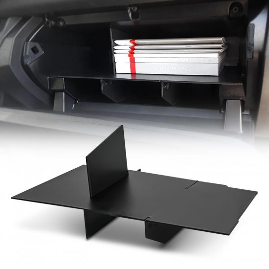 roxmad glove box organizer storage for 2016-later toyota tacoma