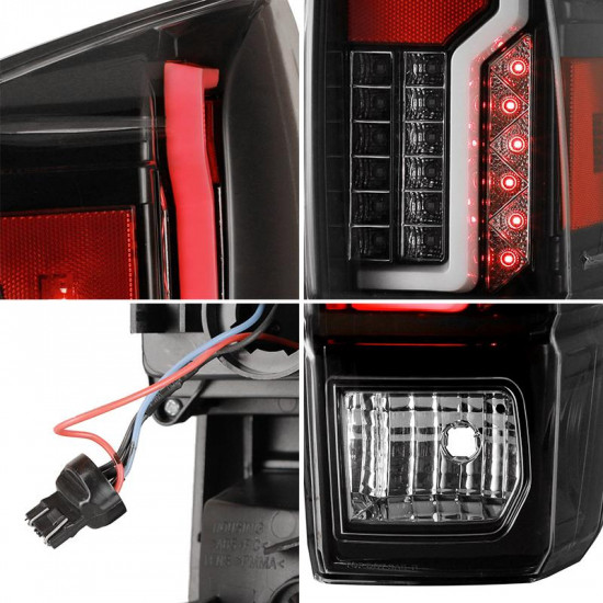 roxmad smoke led tail lights for 2016-later toyota tacoma