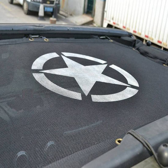 star cloak extended mesh shade top for jeep wrangler