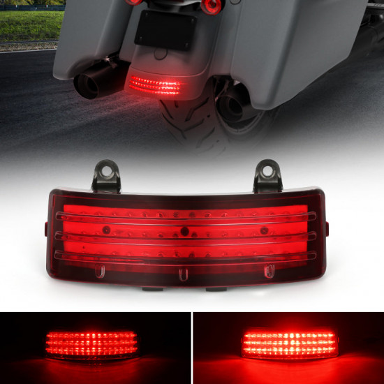 tri-bar led rear fender tip tail light for 2014-2019 harley touring models