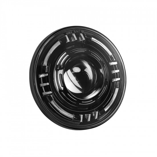 Tunnel Series 7" LED RGBW Headlights With Angel Eye Bluetooth Control For 1997-Later Jeep Wrangler