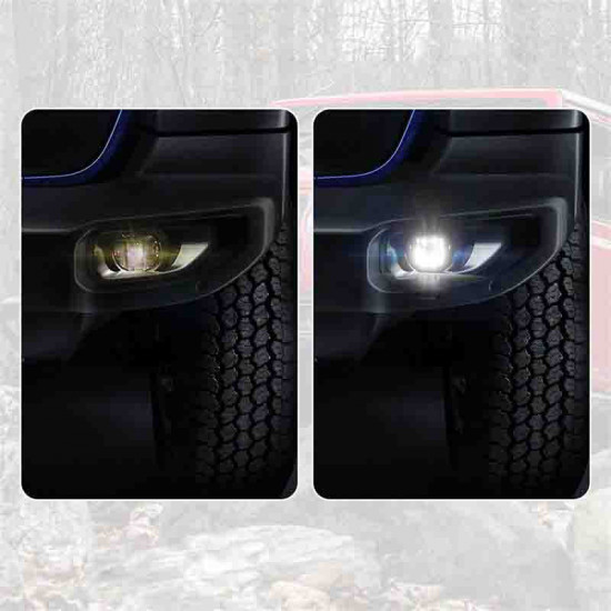 upgraded led fog light compatible assembly kit for 2018+ jeep wrangler jl and jeep gladiator jt