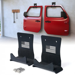 wall mount storage hanger with u.s. flag for 1956-2023 jeep wrangler cj yj tj lj jk jl jt