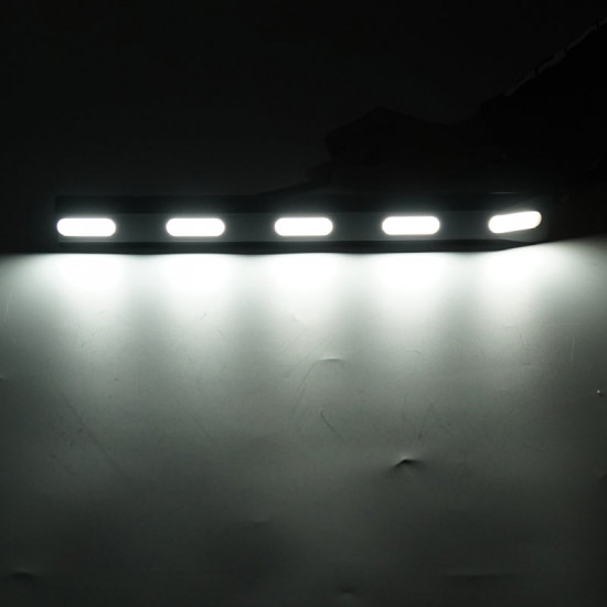 zebra cross style front grille led light strip for 2021-later bronco